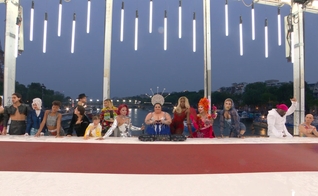 Cena de "A última Ceia", representada por drag queens na Abertura dos Jogos Olímpicos de Paris. (Foto: X/The Olympic Games)