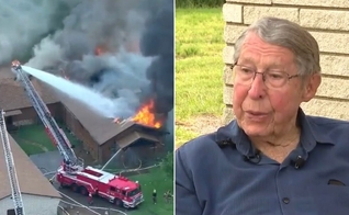 PD Taylor estava no prédio quando o incêndio começou. (Foto: Reprodução/Fox News)