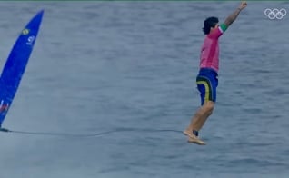 Melhores Momentos Surfe do Gabriel Medina nas Olimpíadas de Paris. (Captura de tela/YouTube/Olympics)