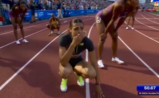Sydney McLaughlin-Levrone. (Foto: Reprodução/YouTube/Team USA)
