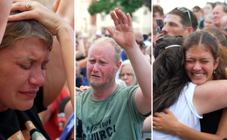 Pessoas recebem oração e se entregam a Jesus em Michigan, EUA. (Captura de tela/Instagram/Sean Feucht)
