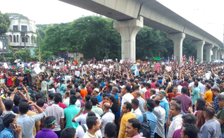 Protestos em Bangladesh. (Foto: CSI).