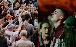 Jovens no evento evangelístico. (Foto: Reprodução/Instagram/Awakening Australia)