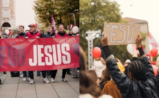 Marcha para Jesus na Alemanha. (Foto: Holy Spirit Night Movement/noelthecreative).