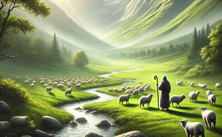 Salmo 23 (Imagem ilustrativa criada por IA)