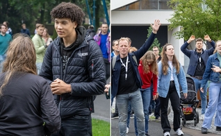 Jovens evangelizando nas ruas da Holanda. (Foto: Reprodução/Frontrunners)