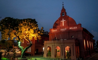 Christ Church Melaka na cidade de Malaca, é a mais antiga igreja protestante em funcionamento na Malásia. (Foto: IMB)