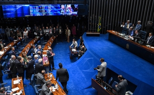 Plenário do Senado Federal durante sessão deliberativa ordinária. (Foto: Jonas Pereira/Agência Senado)