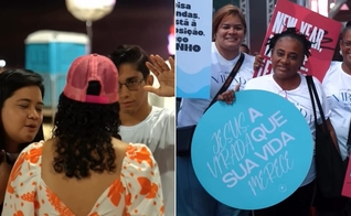 O grupo de jovens da Assembleia de Deus Vitória em Cristo pregou Jesus na Pria do Leme. (Foto: Reprodução/Connect Movement).