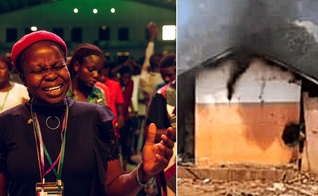 A casa da família também foi incendiada no local. (Foto: Unsplash/Adedotun Adegborioye/Morning Star News)