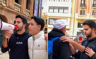 Os missionários levaram a esperança de Cristo a Valência. (Foto: Reprodução/Instagram/Lucas Teodoro).