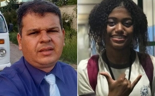 O pastor Edmilson e a adolescente Hendiel. (Foto: Reprodução/Redes Sociais)
