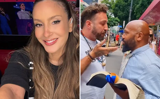 A cantora Claudia Leitte; o pregador da Avenida Paulista. (Foto: Reprodução/Instagram/Claudia Leitte/Captura de tela/Instagram/irpretth)