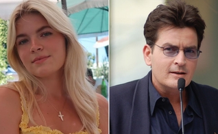 Lola Sheen e Charlie Sheen. (Foto: Reprodução/Instagram/Lola Sheen/Wikimedia Commons/Angela George)