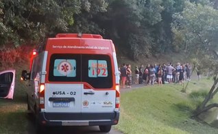 O acidente aconteceu na Represa do Passaúna em Curitiba. (Foto: Reprodução/YouTube/RIC TV).