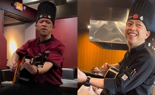 Joshua é chef hibachi em um restaurante japonês na Carolina do Sul. (Foto: Reprodução/Instagram/thewfeed/TikTok/jhosuahibachi).