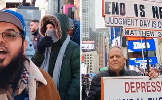 Marcos Nürmberger prega na Times Square há 9 anos. (Foto: Reprodução/Instagram/Marcos Nürmberger).
