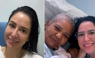 Caroline e a colega de quarto. (Foto: Reprodução/Instagram/Caroline Cardoso)