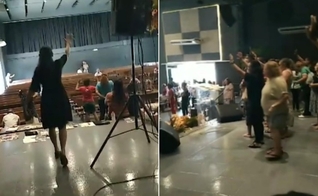 O caso aconteceu na Igreja Quadrangular em Belém, no Pará. (Foto: Reprodução/Instagram/Metrópoles).