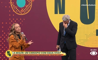 Otaviano e Bruna Karla. (Foto: Reprodução/YouTube/Melhor da Noite).