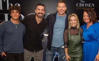 Família Valadão na pré-estreia de “The Chosen”. (Foto: Paulo Tauil)