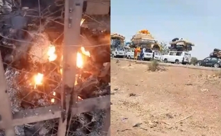 A cidade após o ataque terrorista. (Foto: Reprodução/Instagram/Jéssica Ardelino) 