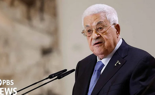 Mahmoud Abbas, presidente da Autoridade Palestina. (Captura de tela/YouTube/PBS News)