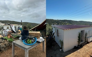O antes e depois da residência. (Foto: Arquivo pessoal concedido ao Guiame)
