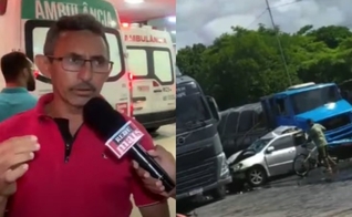Os pais e o bebê Nicolas sobreviveram ao grave acidente. (Foto: Reprodução/Instagram/commonike/Reprodução/MaisPB).