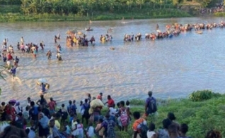 Pessoas fugindo após ataques de gangues. (Foto: Reprodução/Mission Network News/TWR)