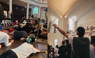 A reunião de oração foi marcada por conversões e quebrantamento. (Foto: Instagram/Al Gordon/Instagram/Joint Prayer Gathering).