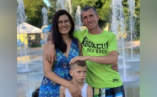 Mykola, Natalia e seu filho Maksym. (Foto: Facebook/Їх убила росія).