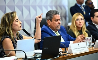 A influenciadora Virginia Fonseca prestou depoimento na CPI das Bets. (Foto: Andressa Anholete/Agência Senado).