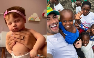 Marcos Freire com crianças acolhidas no Congo. (Foto: Reprodução/Instagram/Marcos Freire).