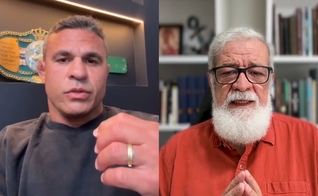 Vitor Belfort e Augustus Nicodemus. (Foto: Reprodução/YouTube/Augustus Nicodemus/Reprodução/Instagram/Vitor Belfort).