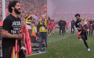 O goleiro do Liverpool comemorou o título vestindo uma mensagem evangelística. (Foto: Reprodução/Instagram/Liverpool/Instagram/Alisson Becker).