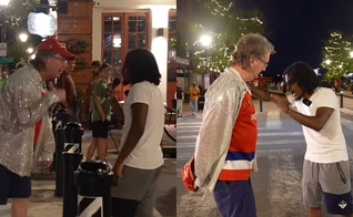  Leoule Yared foi atacado verbalmente por um homem. (Foto: Reprodução/YouTube/Soldier4christ).