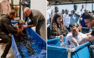 Uma série de batismos aconteceu na Penitenciária Estadual da Louisiana. (Foto: Instagram/God Behind Bars).