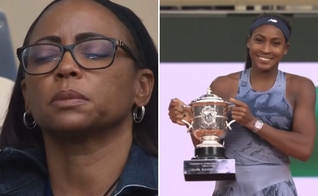 Coco Gauff e sua mãe. (Foto: Reprodução/YouTube/ESPN Brasil/Instagram/TNT Sports)