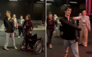 Felipe após ser curado na igreja. (Foto: Reprodução/Instagram/André Fernandes)