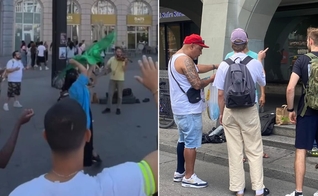 O primeiro dia da ação contou com evangelismo nas ruas de diversas cidades. (Foto: Reprodução/Instagram/Awakening Europe).