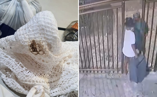 Criminosos deixam o local com itens furtados e abandonam toalha suja após defecarem. (Captura de tela/Instagram/ipcopa)