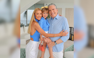 Ana Paula Siebert, Roberto Justus e a filha Vicky, de 5 anos. (Foto: Instagram/robertoljustus)