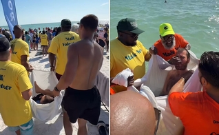 O batismo de Ulysses. (Foto: Reprodução/Instagram/Grace Family Church)