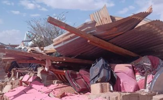 Prédio de igreja demolido em Cartum Norte, Sudão, em 8 de julho de 2025. (Foto: CSW)