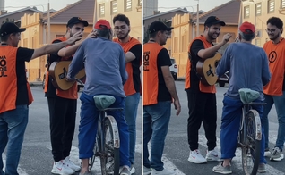 A cura do surdo nas ruas. (Foto: Reprodução/Instagram/Aviva Oficial)