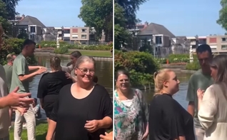 Os cristão no lago. (Foto: Reprodução/Instagram/Revive)