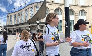 O evangelismo em Bruxelas. (Foto: Arquivo pessoal concedido ao Guiame)