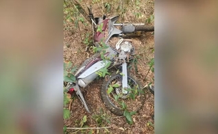 A moto roubada. (Foto: PM/Divulgação)