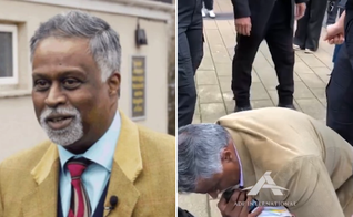 O pastor Dia Moodley foi alvo de agressões e ameaças no centro de Bristol. (Captura de tela/Instagram/ADF International)